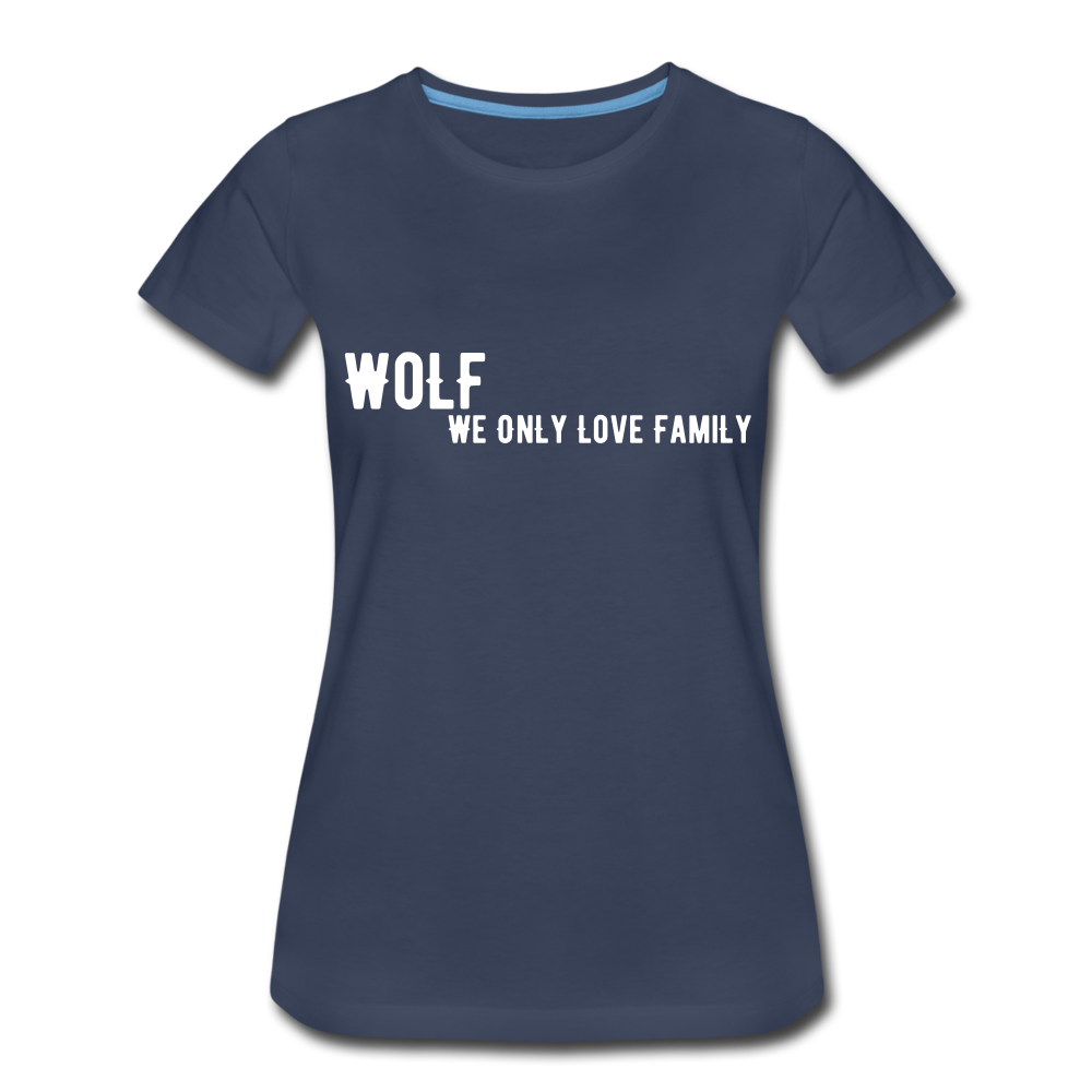 Women’s Premium "WoLF Breakdown" T-Shirt - navy