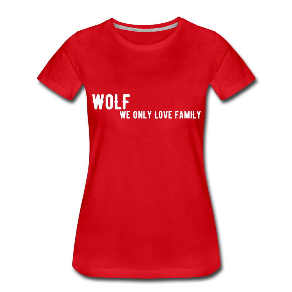 Women’s Premium "WoLF Breakdown" T-Shirt - red