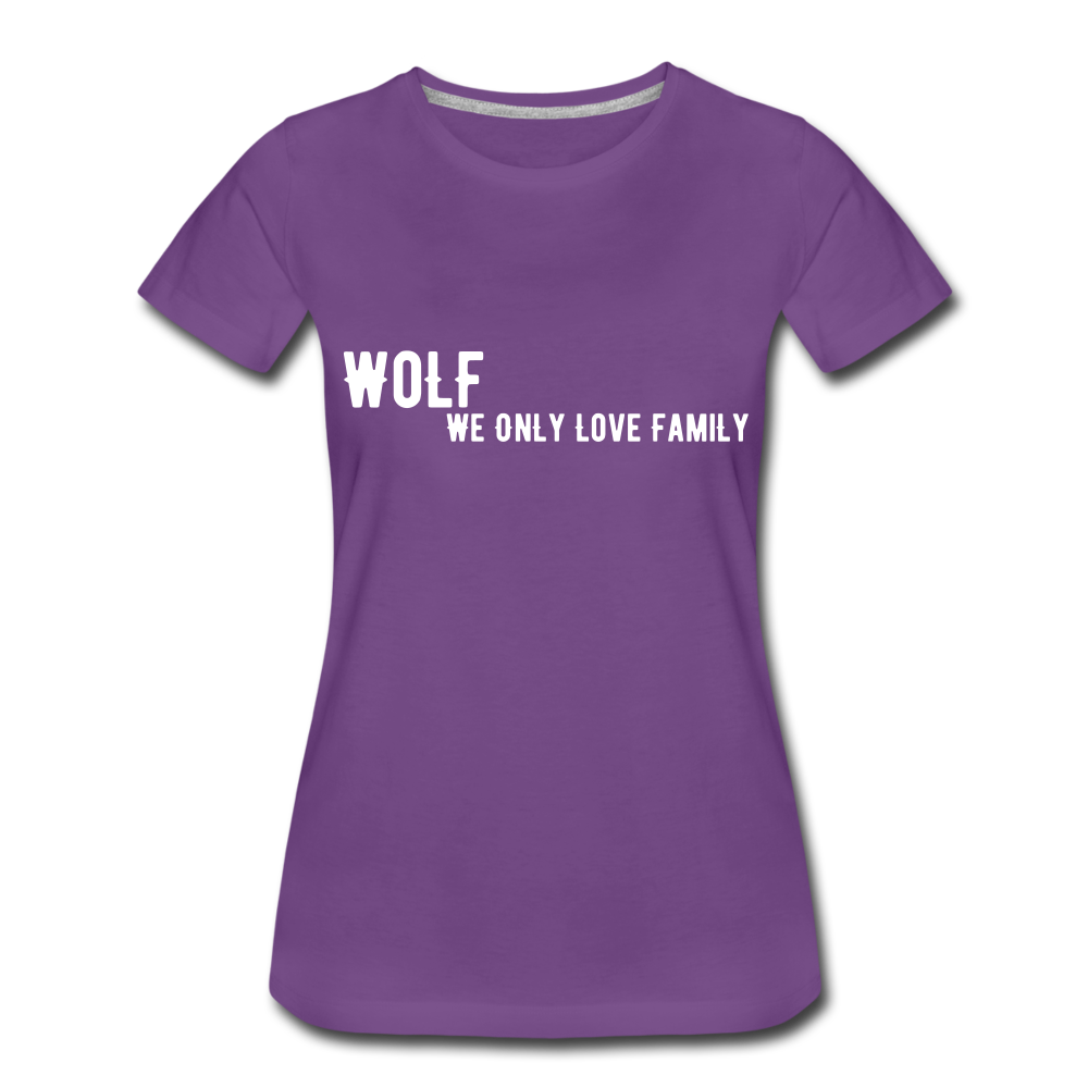 Women’s Premium "WoLF Breakdown" T-Shirt - purple
