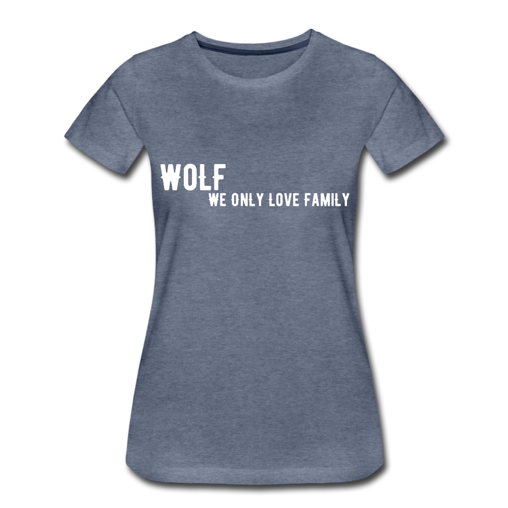 Women’s Premium "WoLF Breakdown" T-Shirt - heather blue