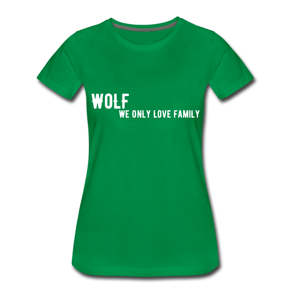 Women’s Premium "WoLF Breakdown" T-Shirt - kelly green