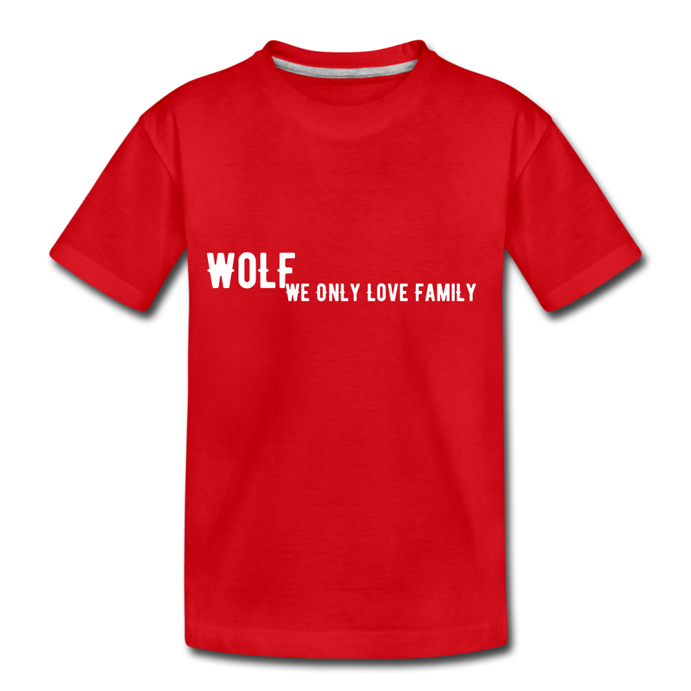 Kids' Premium"WoLF Breakdown" T-Shirt - red