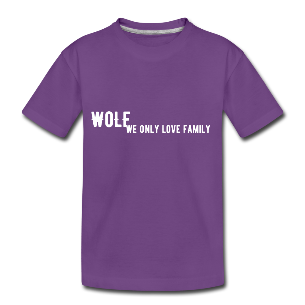 Kids' Premium"WoLF Breakdown" T-Shirt - purple
