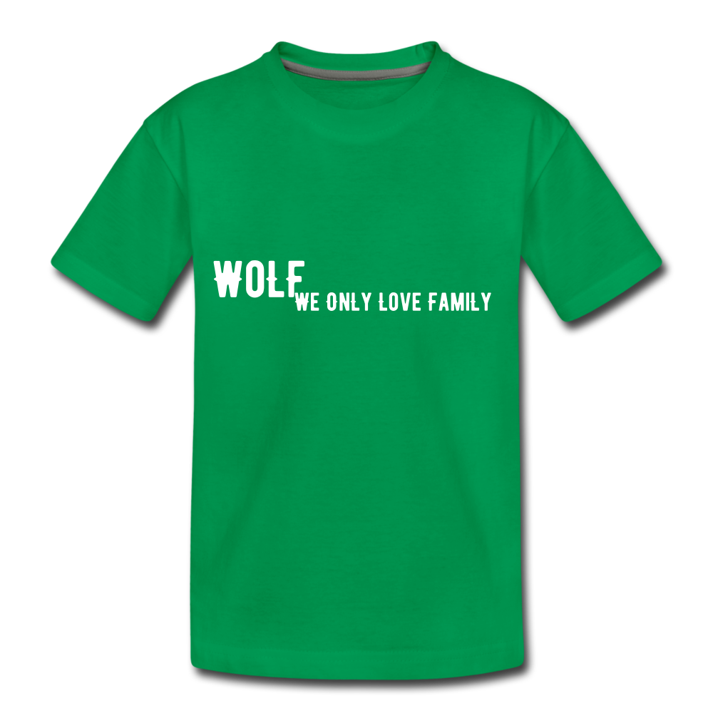 Kids' Premium"WoLF Breakdown" T-Shirt - kelly green
