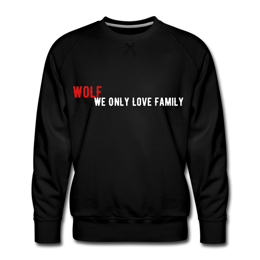 Men’s Premium"WoLF Breakdown" Sweatshirt - black