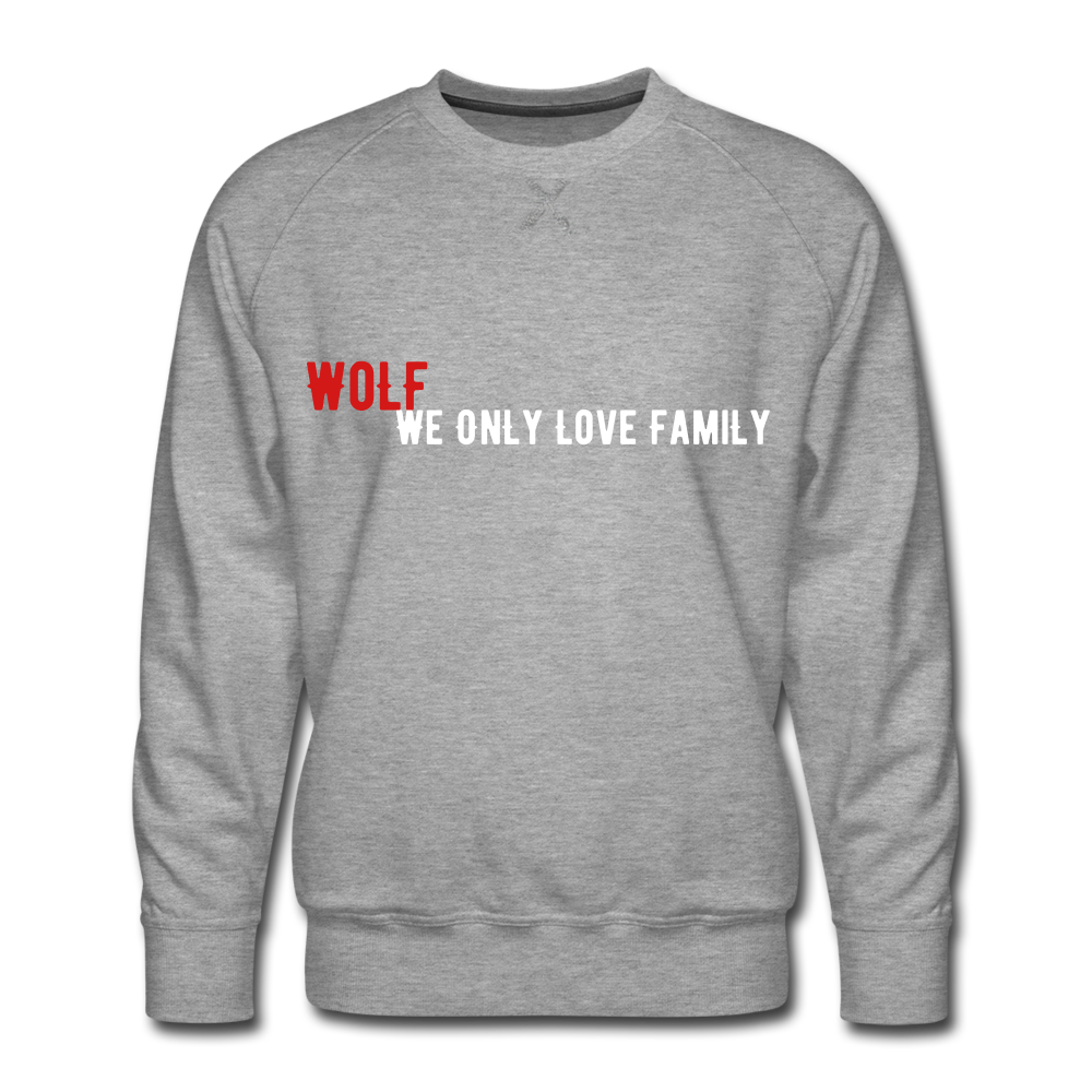 Men’s Premium"WoLF Breakdown" Sweatshirt - heather gray