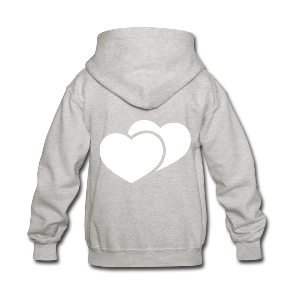 Kids' "WoLF line" hoodie - heather gray