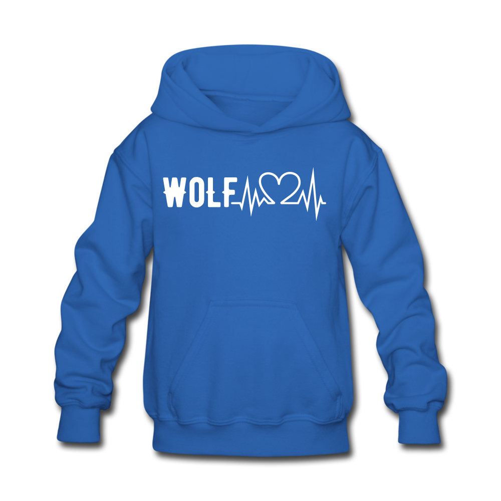 Kids' "WoLF line" hoodie - royal blue