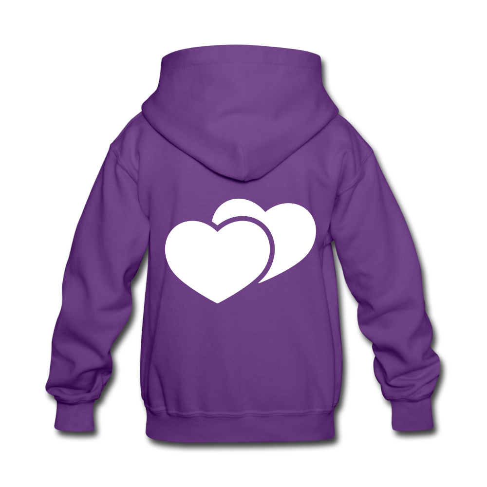 Kids' "WoLF line" hoodie - purple