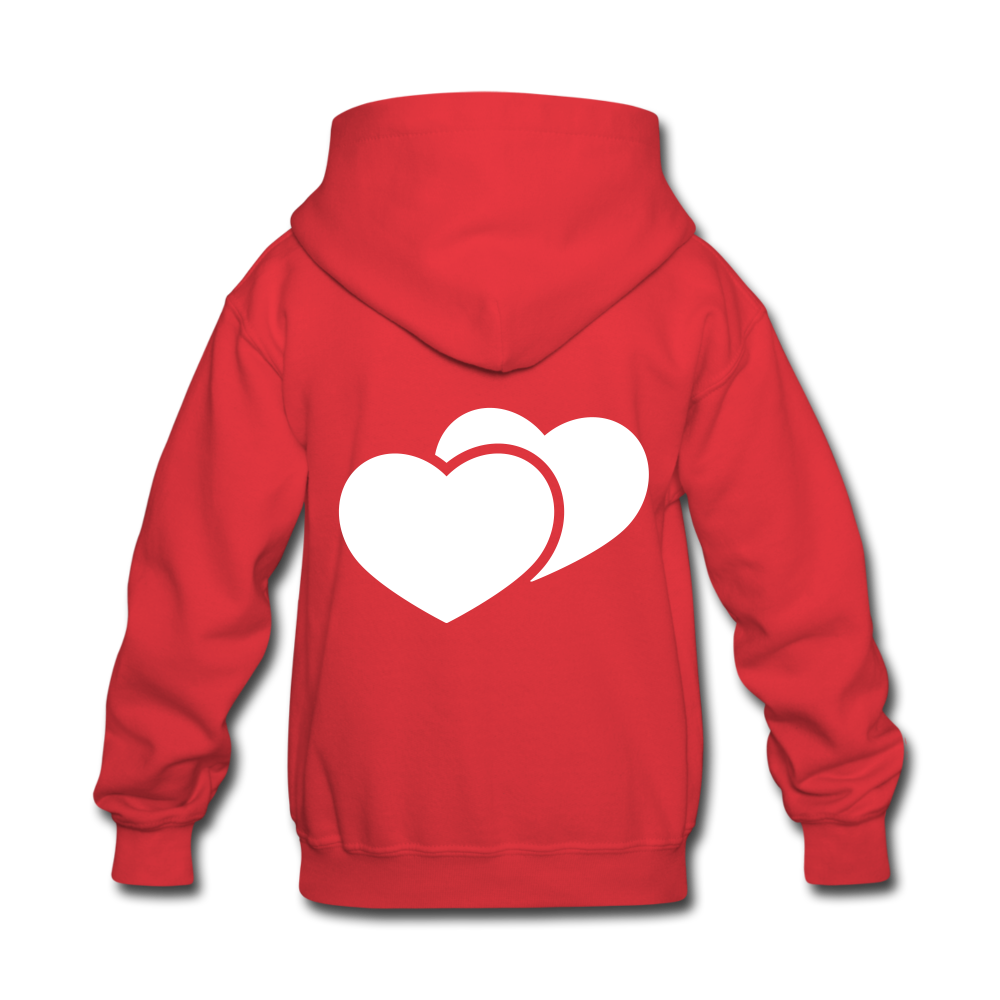 Kids' "WoLF line" hoodie - red