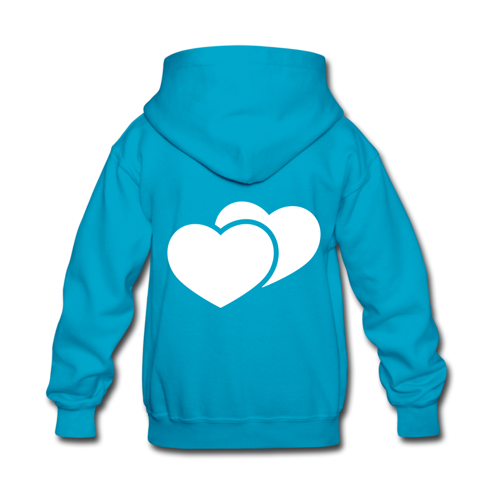 Kids' "WoLF line" hoodie - turquoise