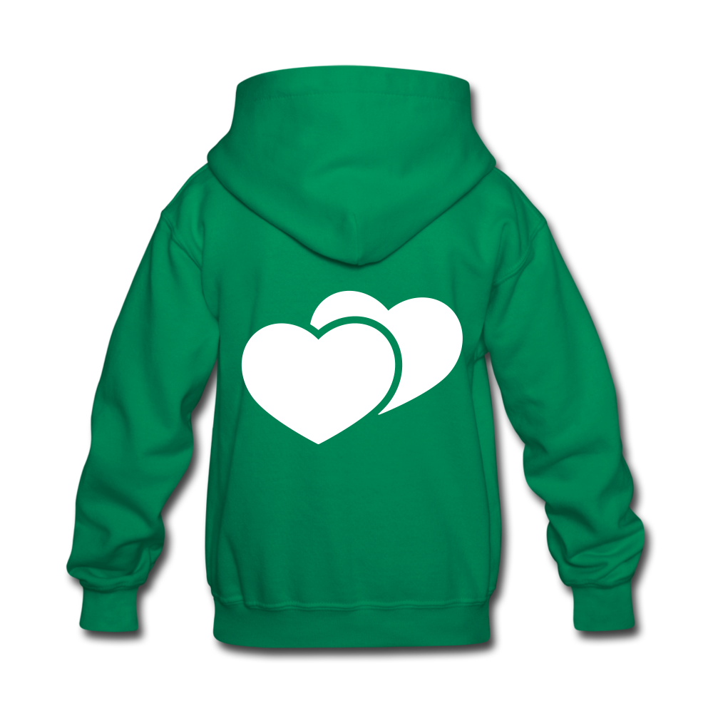 Kids' "WoLF line" hoodie - kelly green