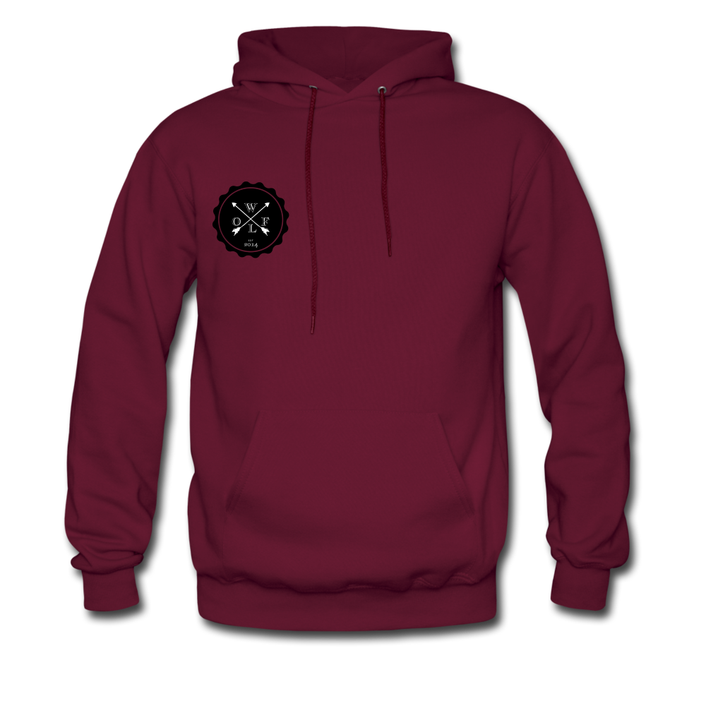 "WoLF LoGo hoodie" - burgundy