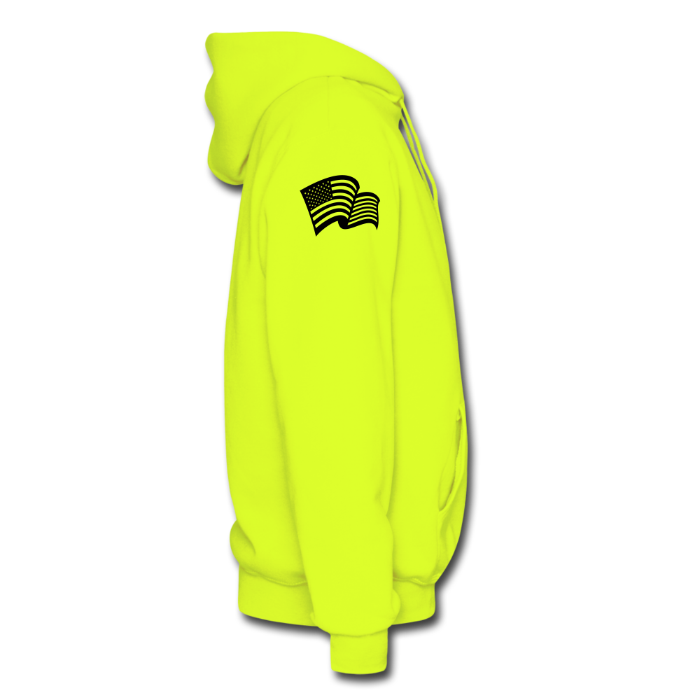 "WoLF LoGo hoodie" - safety green