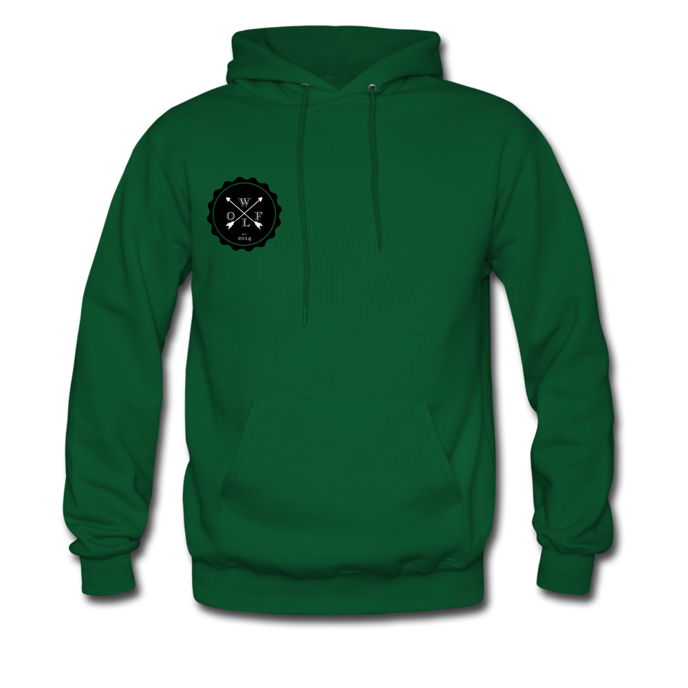 "WoLF LoGo hoodie" - forest green
