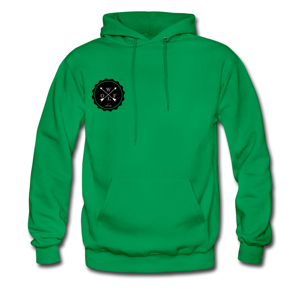 "WoLF LoGo hoodie" - kelly green