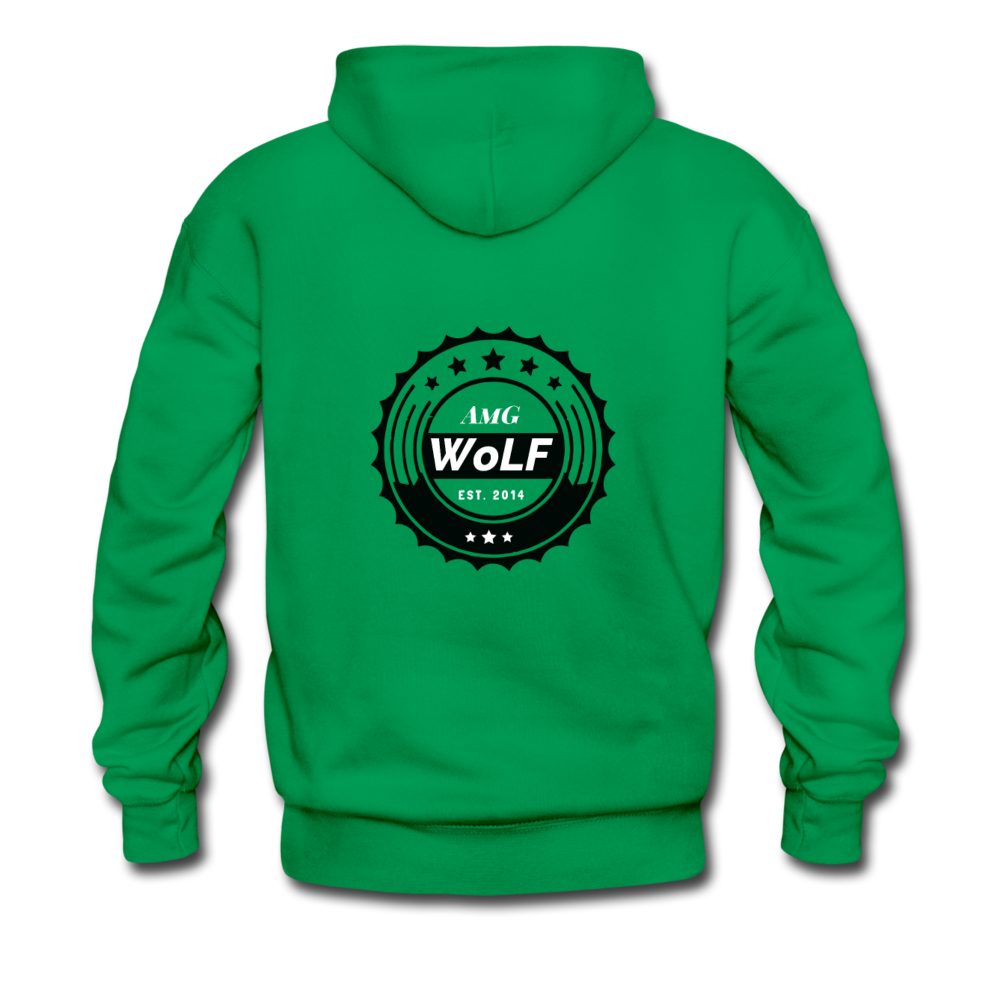 "WoLF LoGo hoodie" - kelly green
