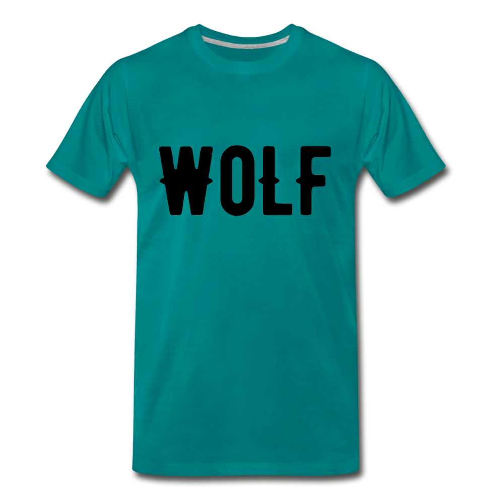 "Men's Premium WoLF T-Shirt" - teal