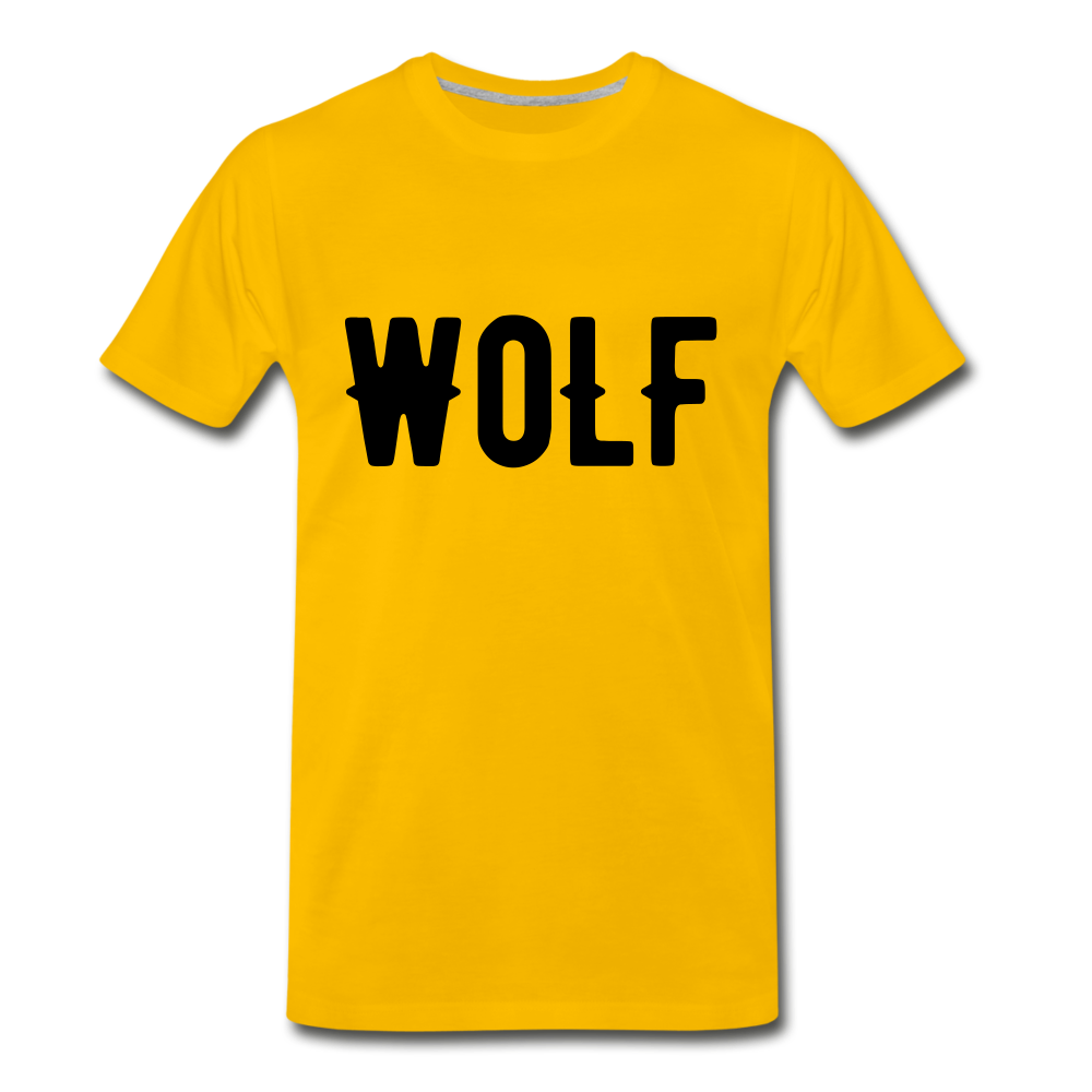 "Men's Premium WoLF T-Shirt" - sun yellow