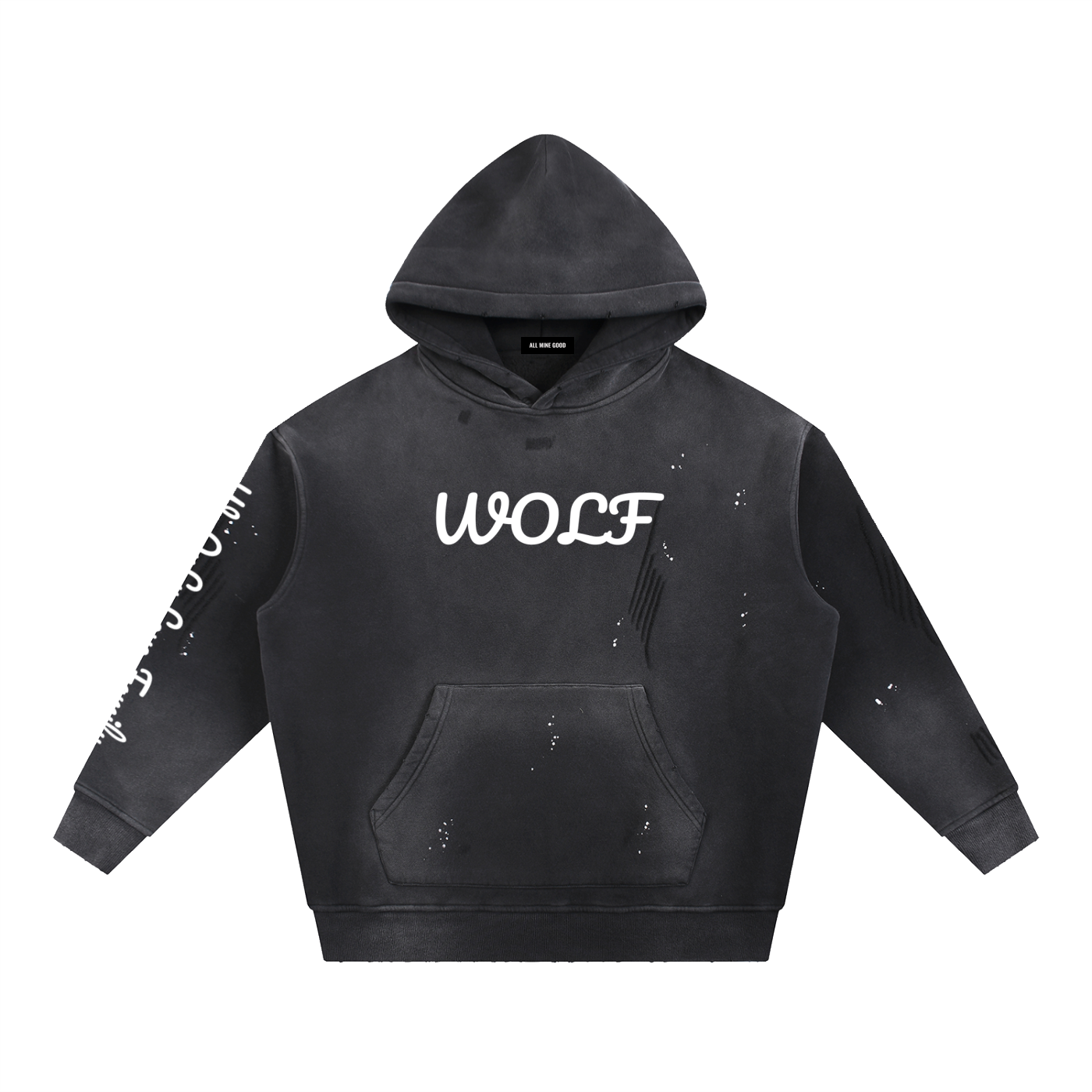 WoLF Vintage Washed Fleece Hoodie