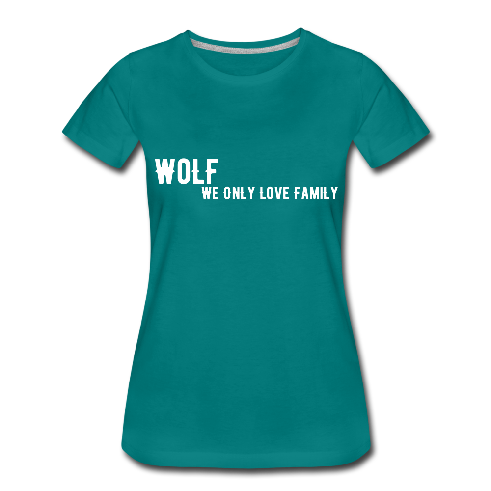 Women’s Premium "WoLF Breakdown" T-Shirt - teal