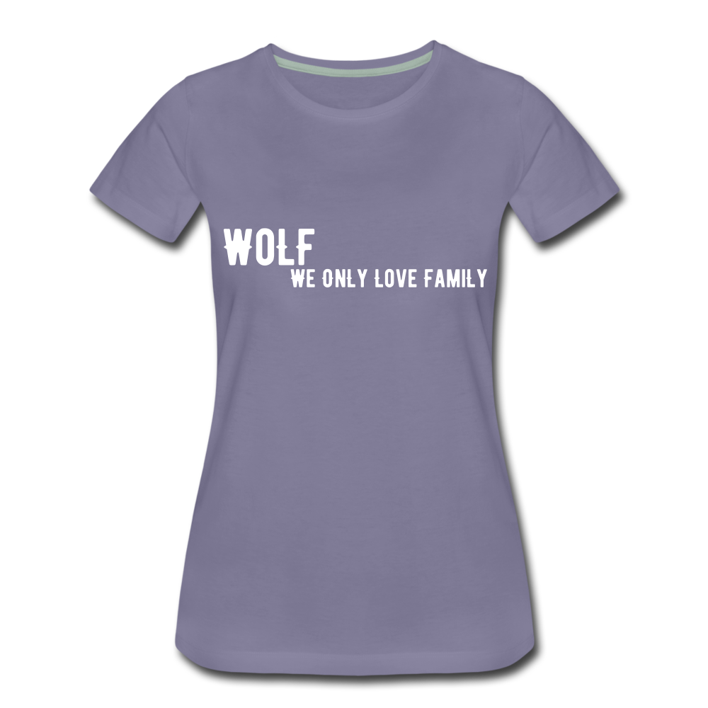 Women’s Premium "WoLF Breakdown" T-Shirt - washed violet
