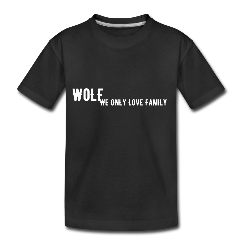Kids' Premium"WoLF Breakdown" T-Shirt - black
