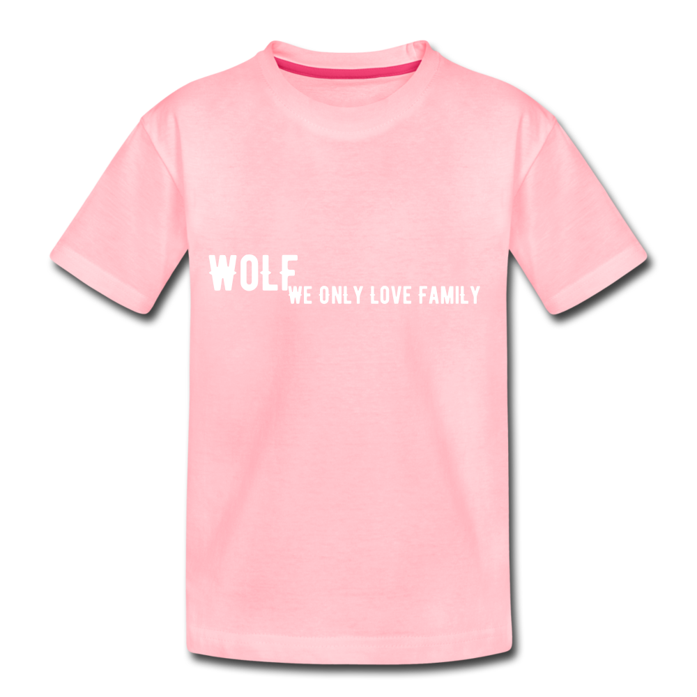 Kids' Premium"WoLF Breakdown" T-Shirt - pink