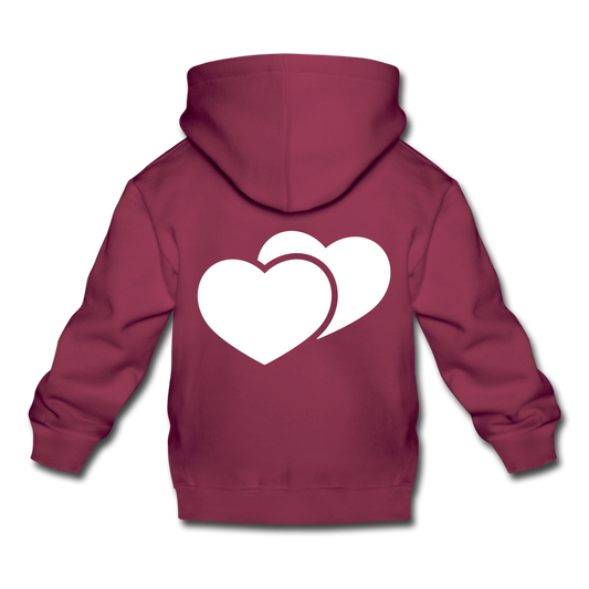 Kids‘ Premium "WoLF Line" hoodie - burgundy