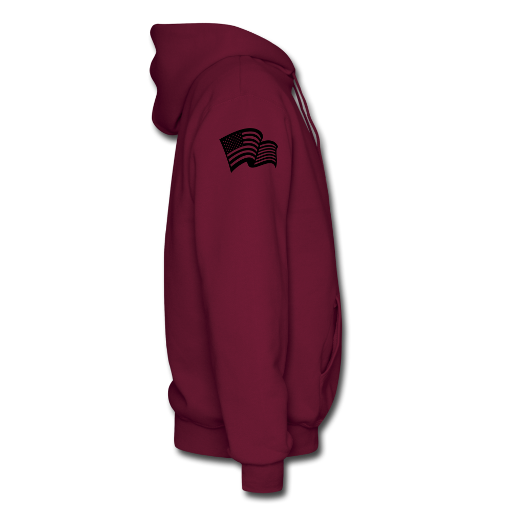 "WoLF LoGo hoodie" - burgundy
