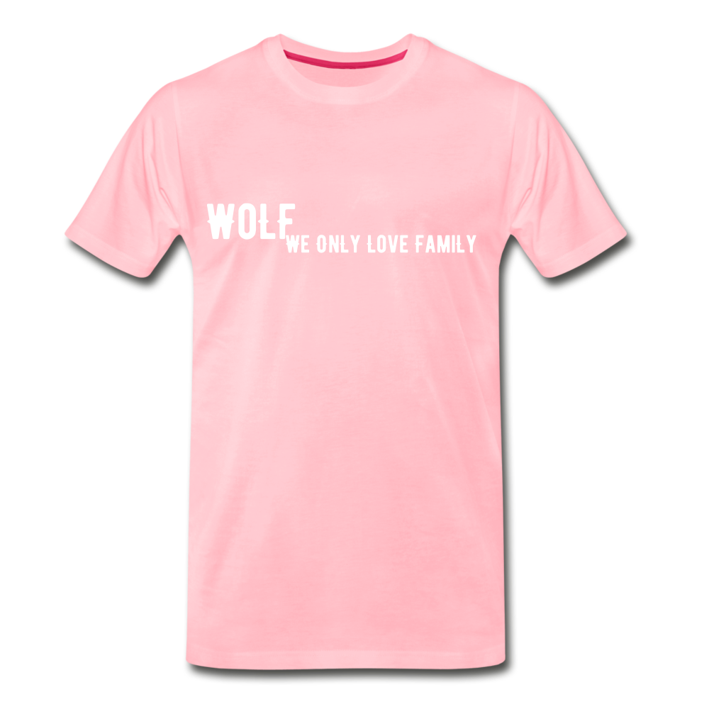 "Men's Premium WoLF Break Down T-Shirt" - pink