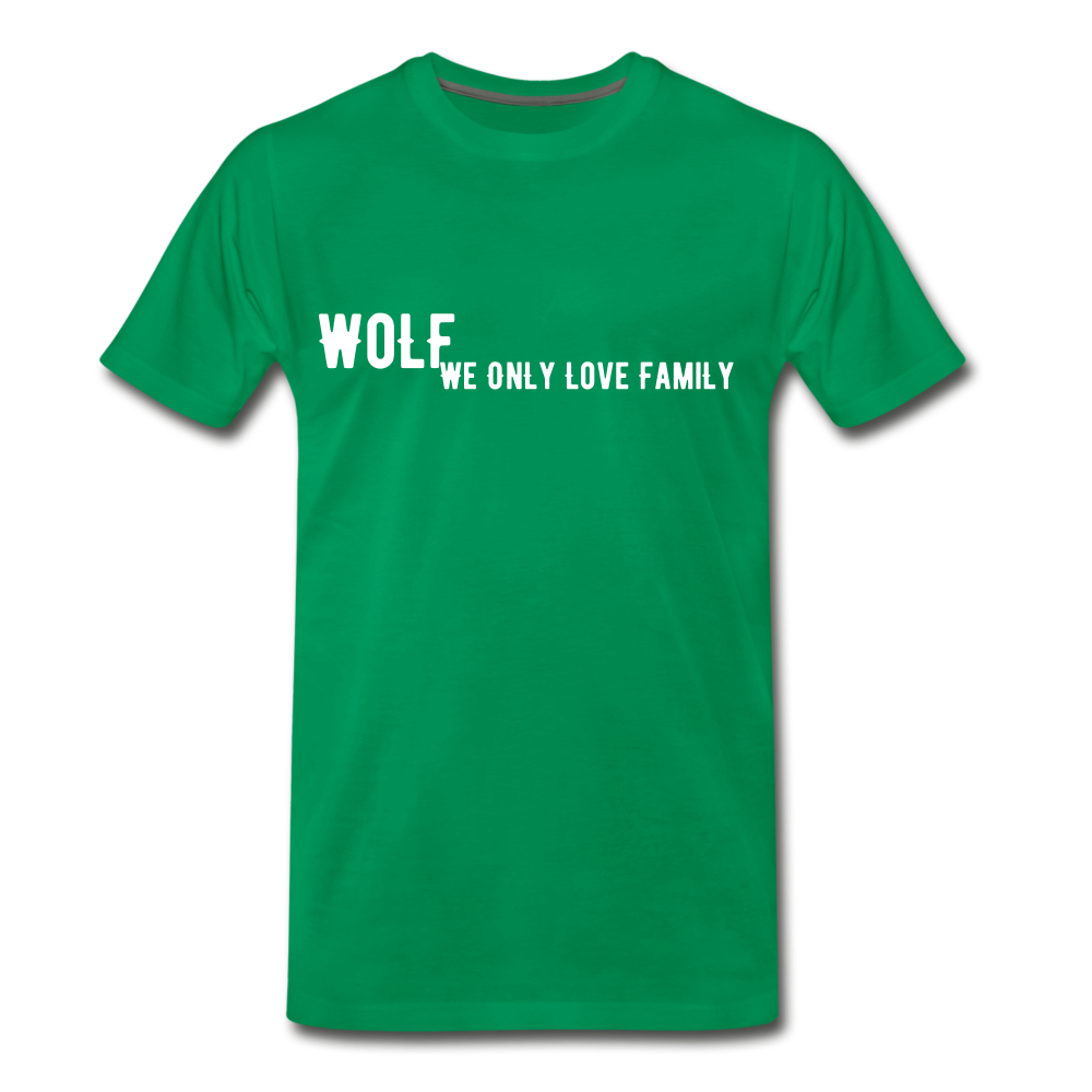 "Men's Premium WoLF Break Down T-Shirt" - kelly green