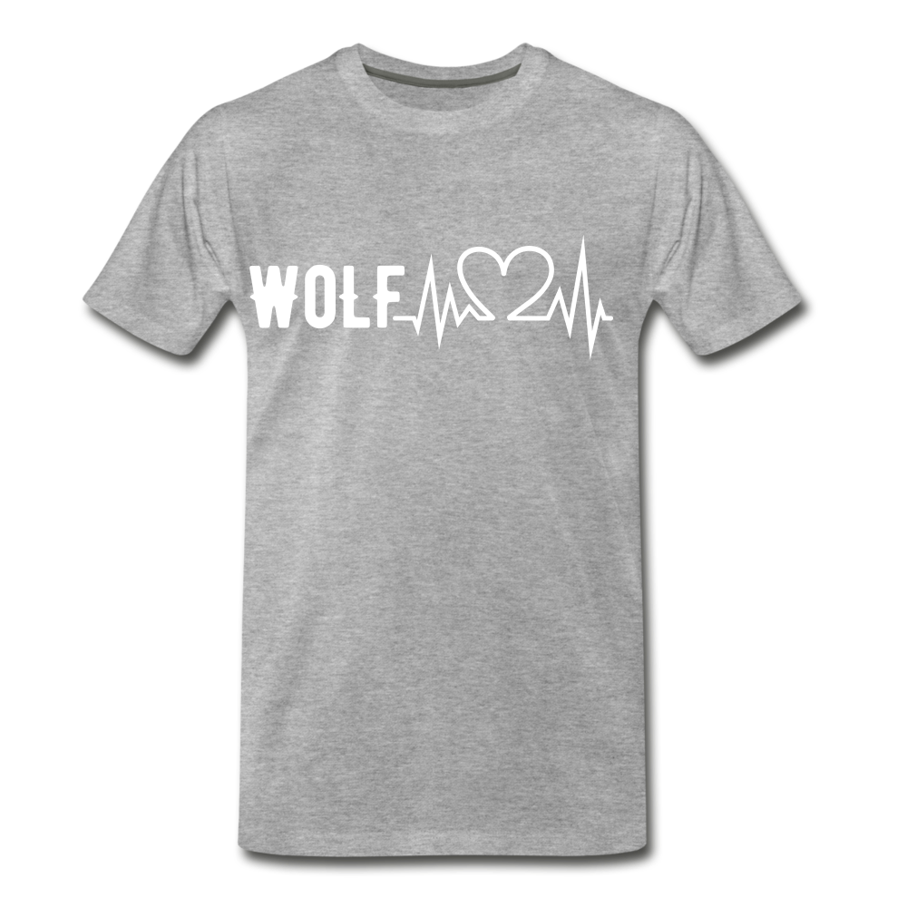 "WoLF Life Line Shirt" - heather gray