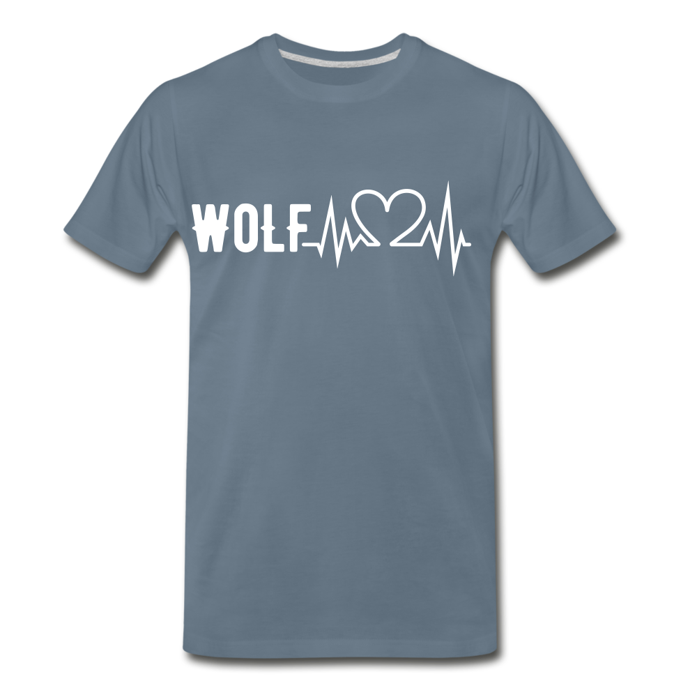 "WoLF Life Line Shirt" - steel blue